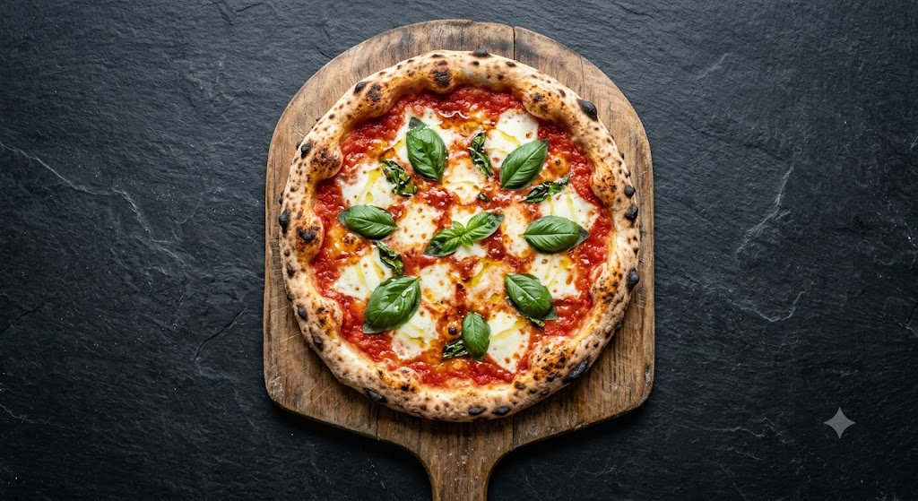Luftig-leichte neapolitanische Pizza Margherita
